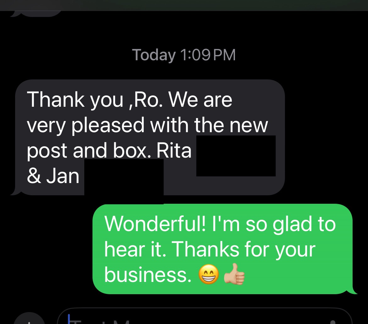 Customer review
